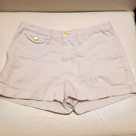 [3 for $45] Uniqlo Denim White High Waisted Shorts - Picture 1 of 6